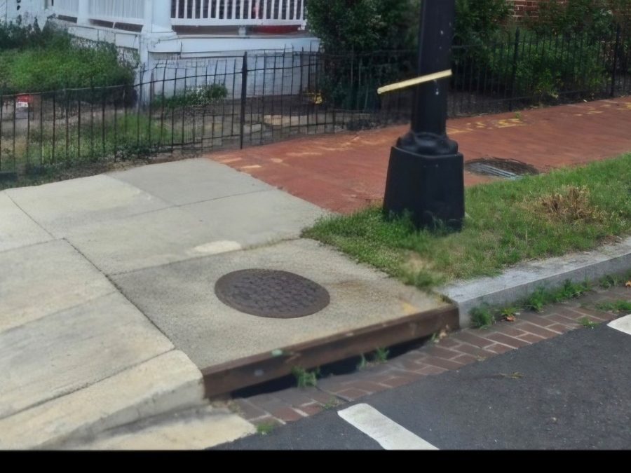 Condition-focused view of a storm drain recorded with a fragility-index ranking of 1.5.