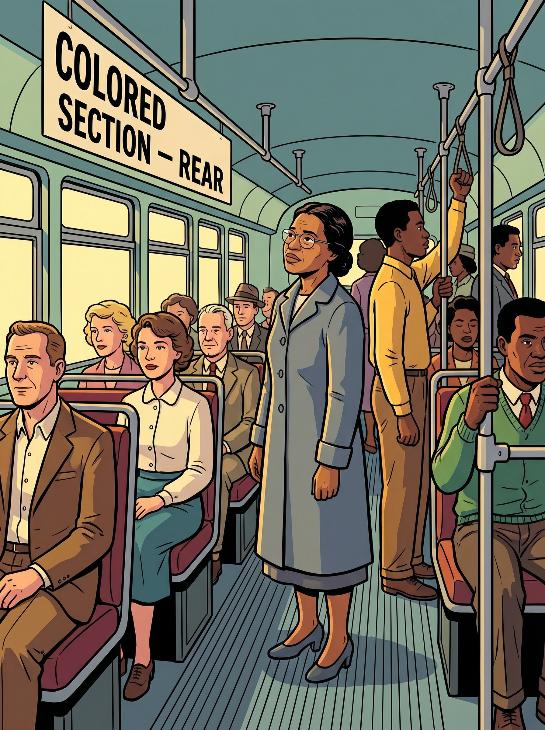 Segregated bus rules in Montgomery